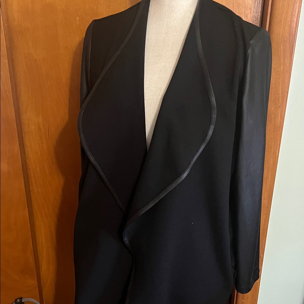 Ciara Sun Woo Faux Leather Black Jacket